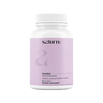 Saturn Myo & D-Chiro Inositol (40:1) Capsules: Enhanced with Ashwagandha, Folic acid and Vitamin D3