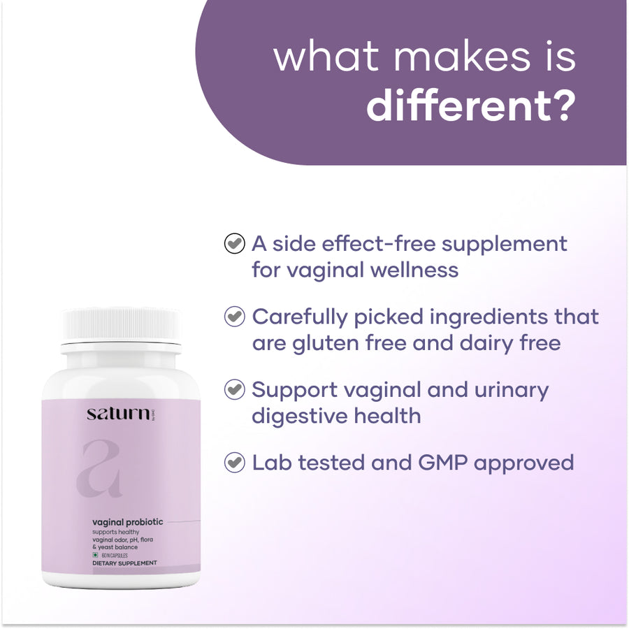 Vaginal Probiotic Caps: Powered With Essential Probiotics & Prebiotic Blend