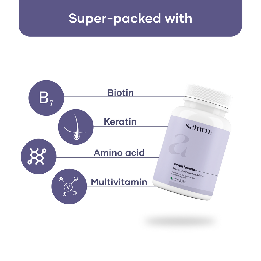 Biotin Tablets for Hair, Skin & Nails (60N)