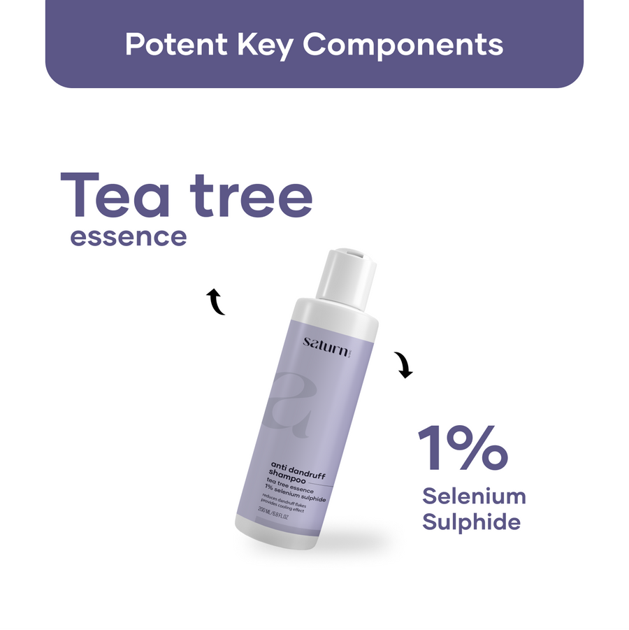 Saturn Anti-Dandruff Shampoo With Tea Tree Essence & Ginger Oil